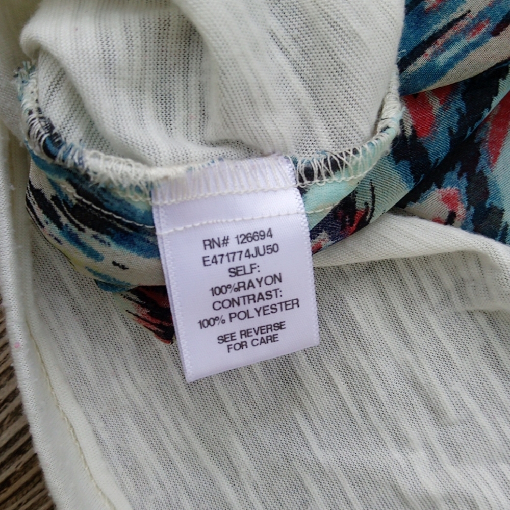 Spoiled Colorful Flowy Racerback Tank Top Blouse - Picture 9 of 9